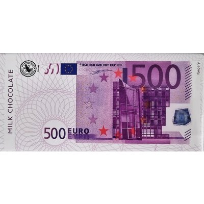 Typisch Hollands Chocolate bar - 500 euro banknote - 100 grams
