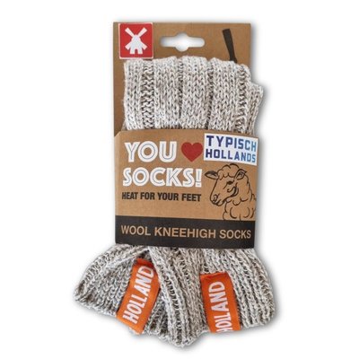 Typisch Hollands Wollen sokken - Nederlands wol - Heren (maat 40-46)  15% wol