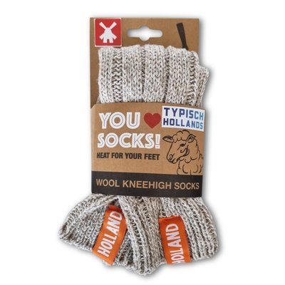 Typisch Hollands Wollsocken - Holländische Wolle - Herren (Größe 40-46) 15 % Wolle