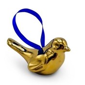 Typisch Hollands Christmas tree decoration - Bird - Gold