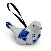 Typisch Hollands Christmas tree decoration - Bird - Delft blue