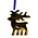 Heinen Delftware Christmas ornament reindeer gold