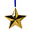 Heinen Delftware Christmas pendant - Holland - Gold colored Christmas star