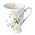 Typisch Hollands Mug on foot - Porcelain - Dutch birds (great tits)