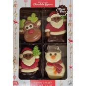 Typisch Hollands Weihnachtsschokoladenfiguren - Mini-Box 60 Gramm