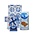 typisch-hollands-geschenkpakket Dutch delicacies - Goodiebag with Delft blue windmill