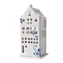 Heinen Delftware Tea light holder house spout facade white (Delfts) -17 cm