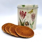 Museumgifts Holland Stroopwafels in  blik - Tulpen (Marrel - Rijksmuseum)