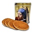 Typisch Hollands Can of stroopwafels - Girl with a pearl earring