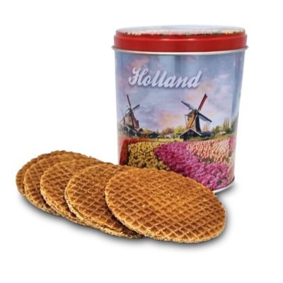 www.typisch-hollands-geschenkpakket.nl Stroopwafels gift set - with wooden clogs