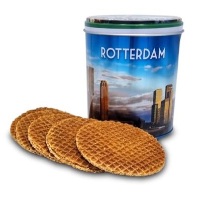 Typisch Hollands Geschenkset Rotterdam Mug - Stroopwafels und Süßigkeiten