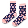 TTD Gifts Damessokken - Biggetjes - Roze