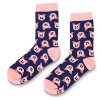 TTD Gifts Damensocken - Ferkel - Rosa