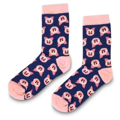 Holland sokken Damensocken - Ferkel - Rosa