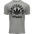 Holland fashion T-Shirt - Amsterdam Niederlande - Hanfblatt