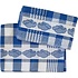 TTD Gifts Keukentextiel-pakket Blauw -Wit Gevelhuisjes