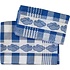 Typisch Hollands Kitchen textile package Blue - White Clogs
