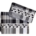 TTD Gifts Keukentextiel-pakket Zwart-Wit Drop