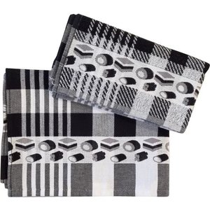 TTD Gifts Keukentextiel-pakket Zwart-Wit Drop