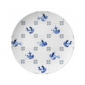 Heinen Delftware Delft blue plate - Tile motif - Windmills