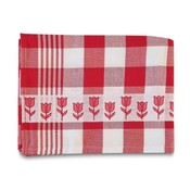TTD Gifts Tea towel - Tulips - Red