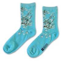 Holland sokken Damessokken Vincent van Gogh - Bloesem- (soft -cotton)