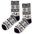 Typisch Hollands Damensocken - Radfahren - (beige-schwarz)