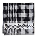 Typisch Hollands Kitchen towel Bicycles - Black and White