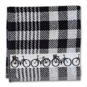 Typisch Hollands Kitchen towel Bicycles - Black and White