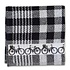 Typisch Hollands Kitchen towel Bicycles - Black and White