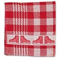 Typisch Hollands Kitchen Towel Skating - Red-White