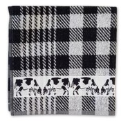 Typisch Hollands Kitchen towel - Cows - Black and White