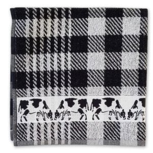 TTD Gifts Kitchen towel - Cows - Black and White