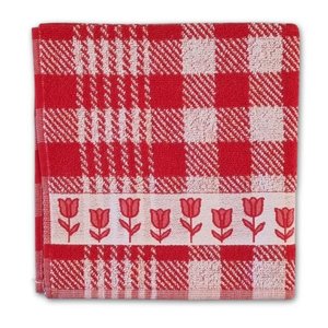 Typisch Hollands Kitchen Towel Tulips - Red-White