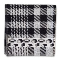 TTD Gifts Kitchen Towel Drop - Black - White