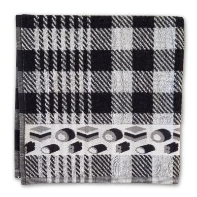 Typisch Hollands Kitchen Towel Drop - Black - White