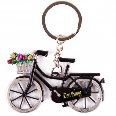 Matix Sleutelhanger Fiets - Den Haag - Zwart