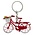 Typisch Hollands Keychain Bicycle - Rotterdam - Red