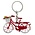 Typisch Hollands Schlüsselanhänger Fahrrad - Rotterdam - Rot