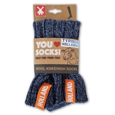 Typisch Hollands Wool socks - Dutch wool - Women (size 35-41) 15% wool -