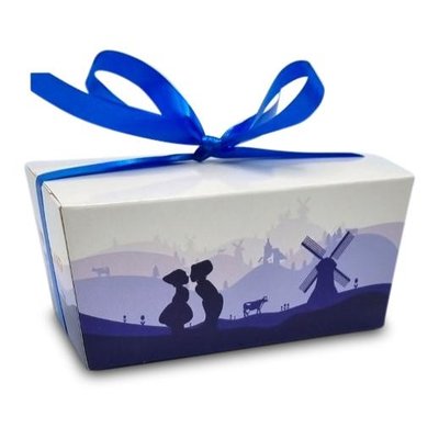 Typisch Hollands Chocolate tulips in Holland gift box - Blue