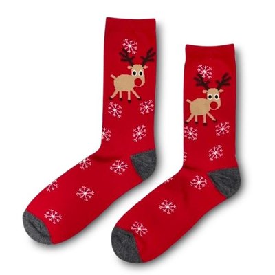 Holland sokken Foute Kerst-sokken (heren)  - Rood - Rudolph