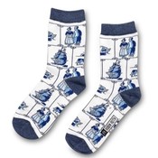 Holland sokken Delft Blue Socks - old Dutch icons
