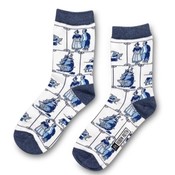 Holland sokken Socken Delfter Blau - Windmühlen - Trachtenmode - Holland