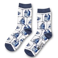 Holland sokken Sokken Delfts Blauw  - oud Hollandse iconen