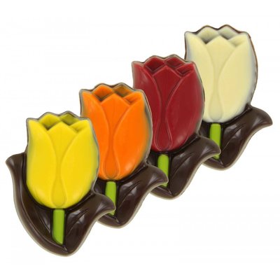 Typisch Hollands Chocolate tulips in a Holland gift box - Pure