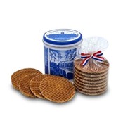 Typisch Hollands Stroopwafels in Delfter Blau Dose - Amsterdam Sehenswürdigkeiten