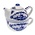 Heinen Delftware Delfts blauwe Tea for One - Molenlandschap