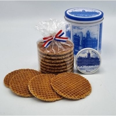 Typisch Hollands Tin of stroopwafels - Paleis op de Dam - with FREE Magnet