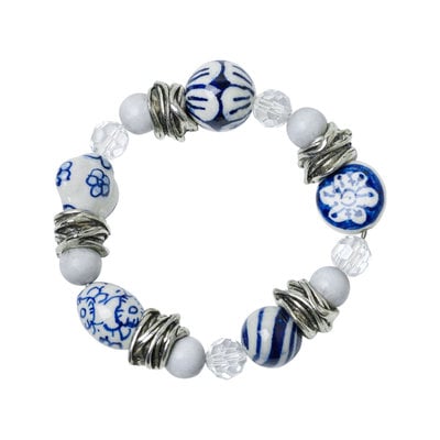 Heinen Delftware Armband - Delfter Blau